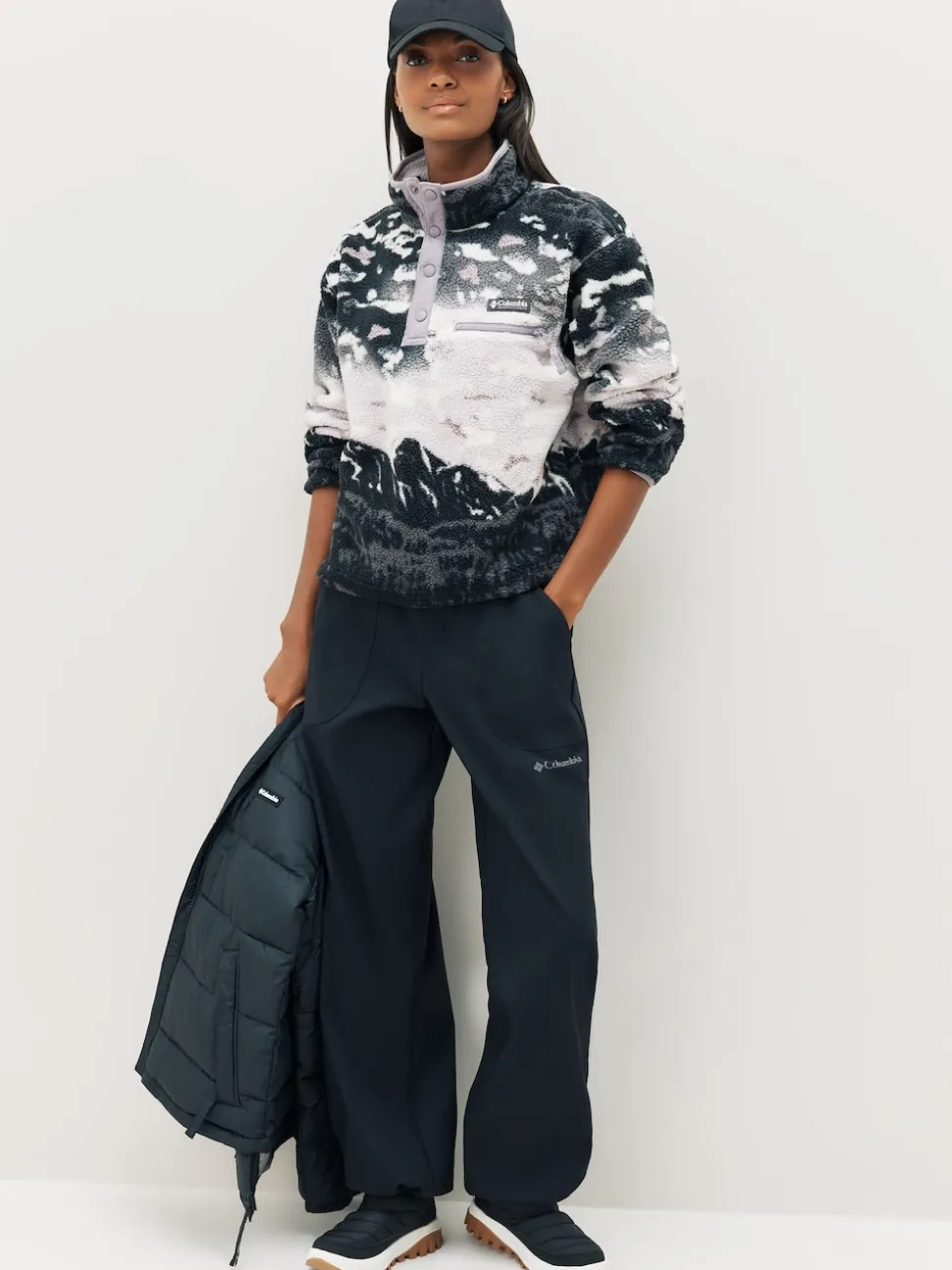 Columbia Helvetia™ II Printed Cropped Half Snap Fleece