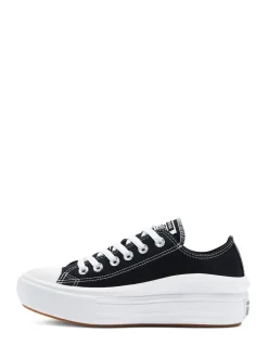 Converse Black All Star Move Chuck Ox Platform Trainers
