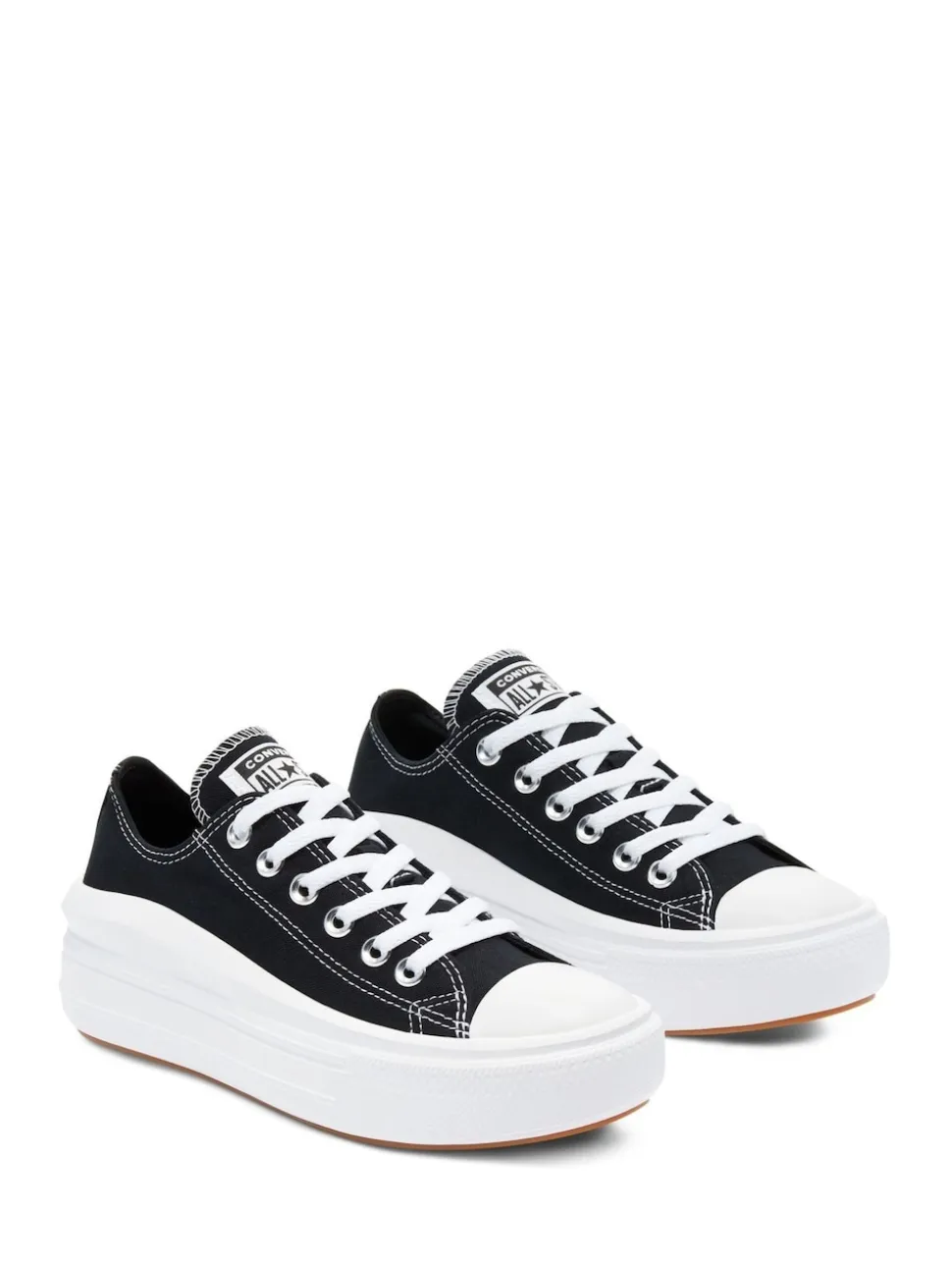 Converse Black All Star Move Chuck Ox Platform Trainers