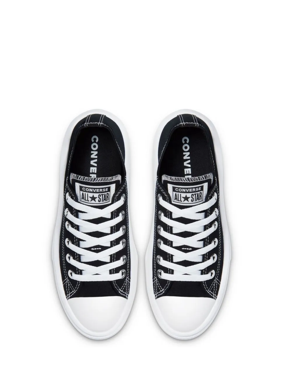 Converse Black All Star Move Chuck Ox Platform Trainers