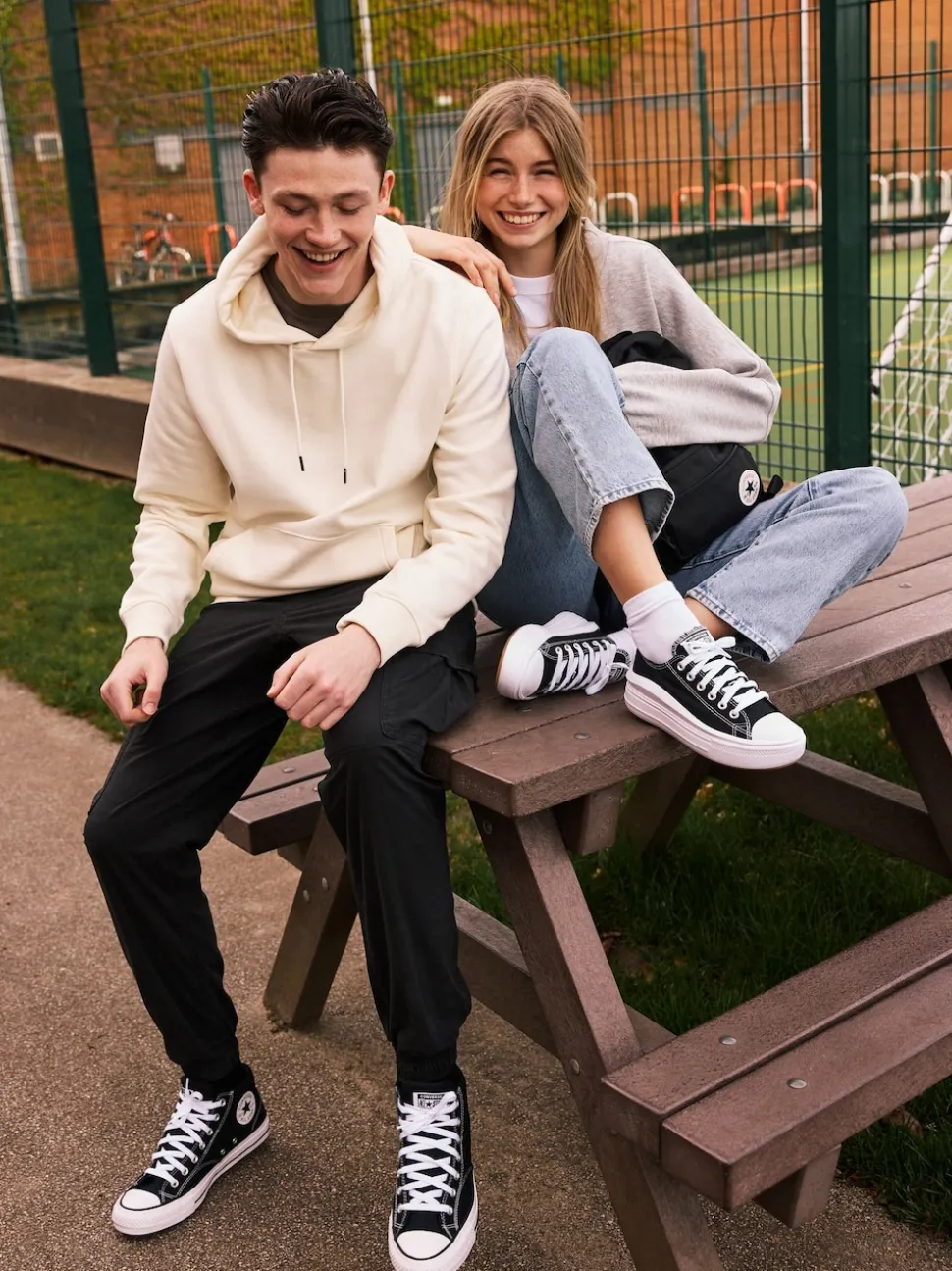 Converse Black All Star Move Chuck Ox Platform Trainers