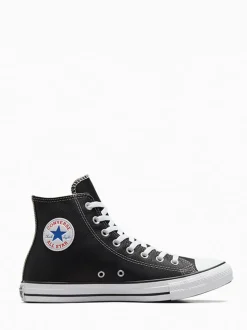 Converse Black Leather High Trainers