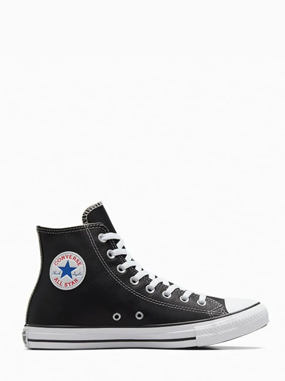 Converse Black Leather High Trainers