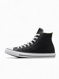 Converse Black Leather High Trainers