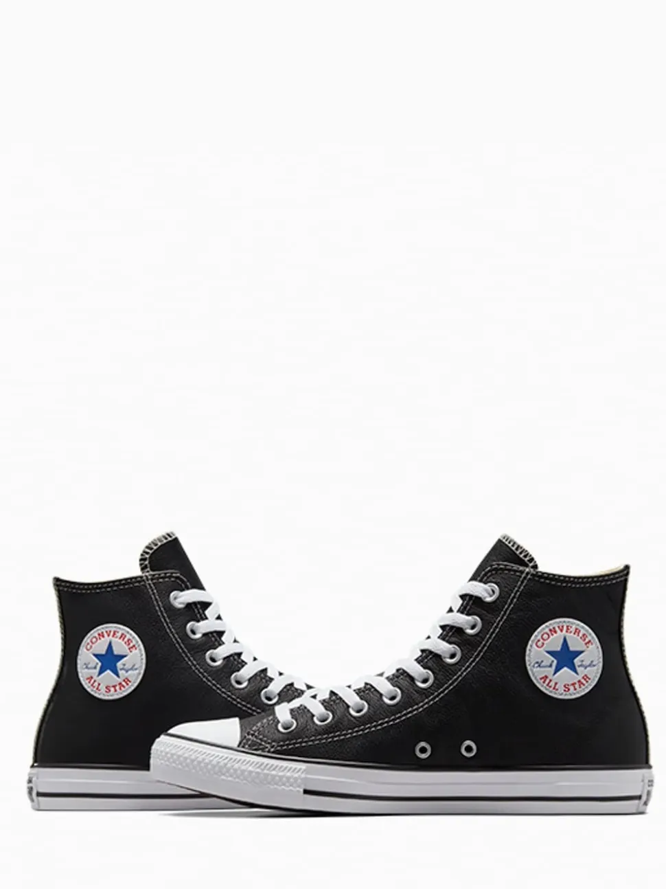 Converse Black Leather High Trainers