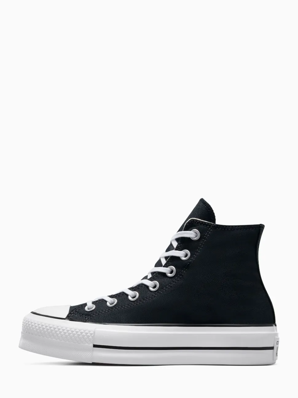 Converse Black Pale Platform Lift High Top Trainers