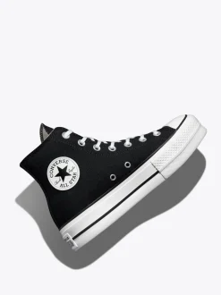 Converse Black Pale Platform Lift High Top Trainers