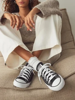 Converse Black White Chuck Ox Trainers