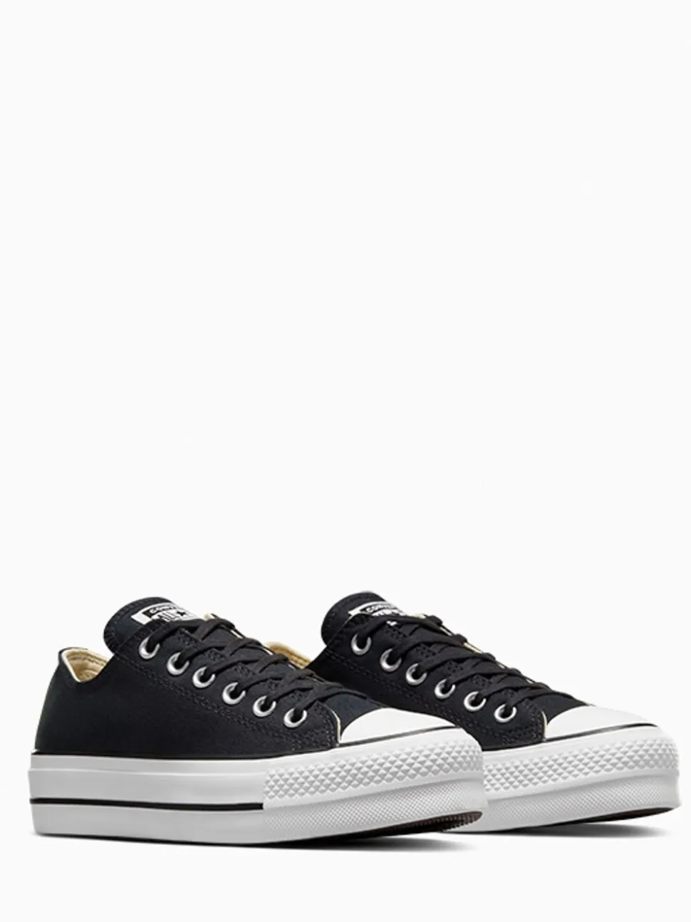 Converse Black/White Platform Lift Chuck Ox Trainers