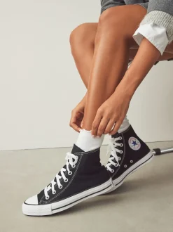 Converse Black/White Standard Fit Chuck Taylor All Star High Trainers