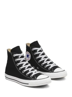 Converse Black/White Wide Fit Chuck Taylor All Star High Trainers