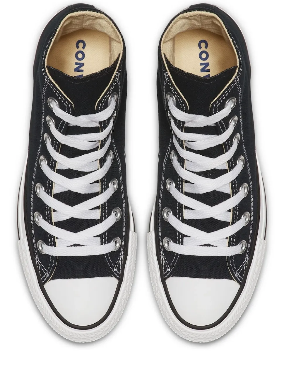 Converse Black/White Wide Fit Chuck Taylor All Star High Trainers