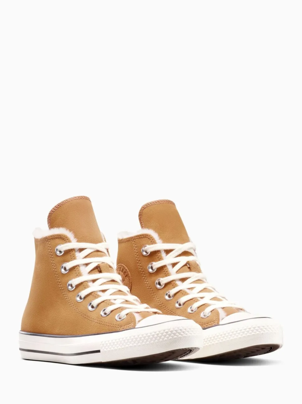 Converse Brown Chuck Taylor All Star Winter Luxe High Trainers