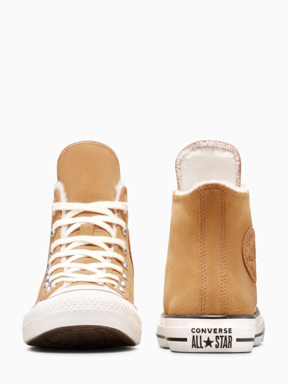 Converse Brown Chuck Taylor All Star Winter Luxe High Trainers