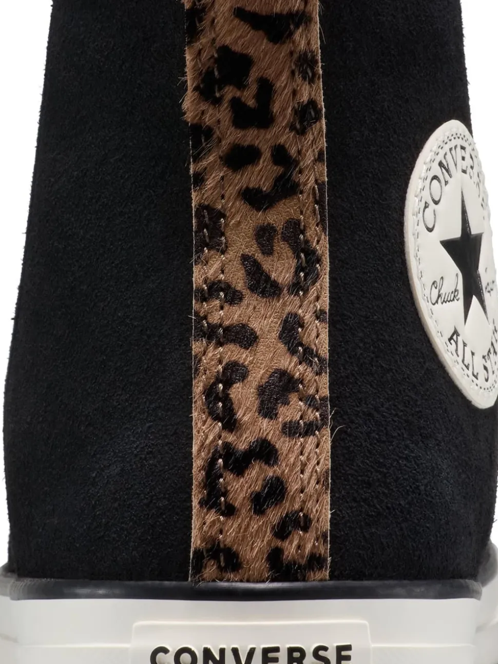 Converse Leopard Black Chuck Taylor Suede All Over High Trainers