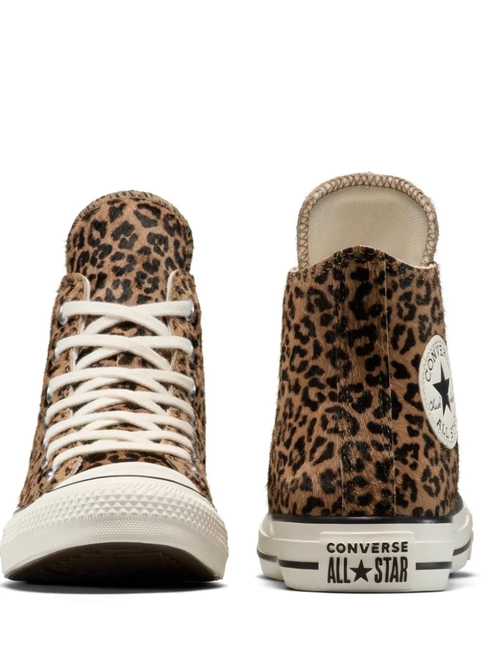 Converse Leopard Brown Chuck Taylor Suede All Over High Trainers