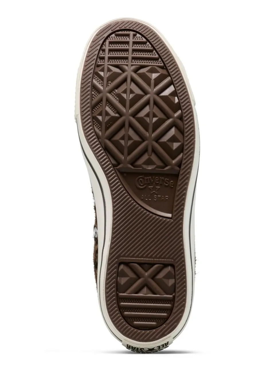 Converse Leopard Brown Chuck Taylor Suede All Over High Trainers