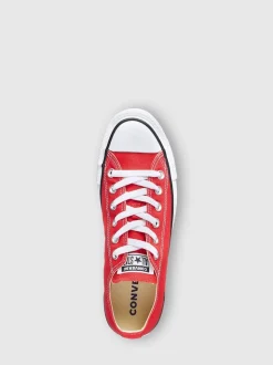 Converse Red Standard Fit Chuck Taylor All Star Ox Trainers