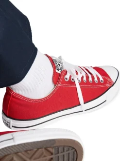 Converse Red Standard Fit Chuck Taylor All Star Ox Trainers