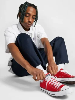 Converse Red Standard Fit Chuck Taylor All Star Ox Trainers