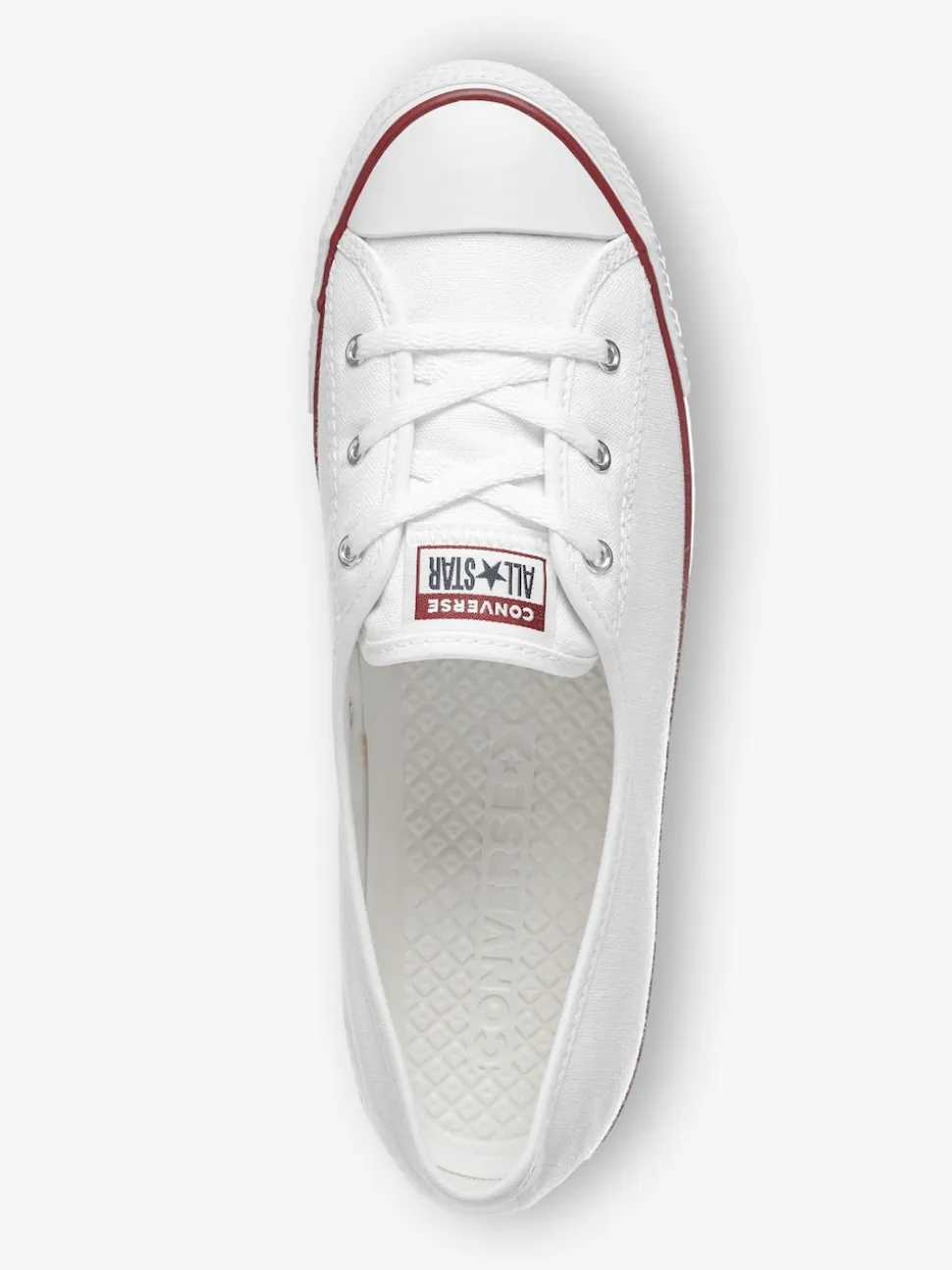 Converse White Ballet Lace Trainers