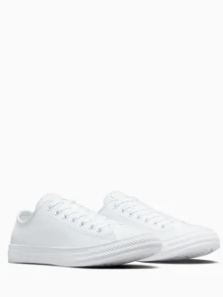 Converse White Chuck Taylor All Stars Leather Ox Trainers