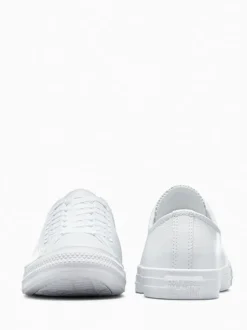 Converse White Chuck Taylor All Stars Leather Ox Trainers