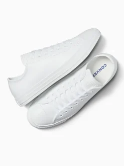 Converse White Chuck Taylor All Stars Leather Ox Trainers