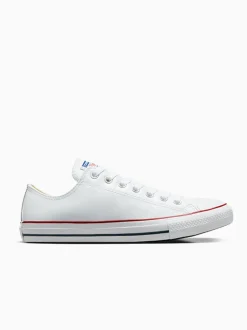 Converse White Leather Ox Trainers