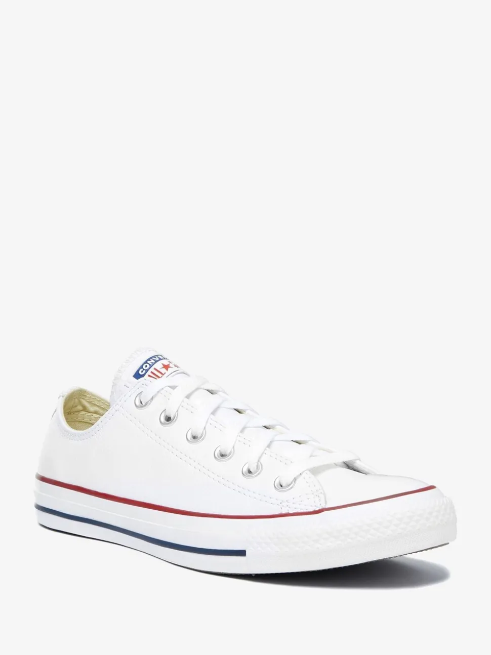 Converse White Leather Ox Trainers