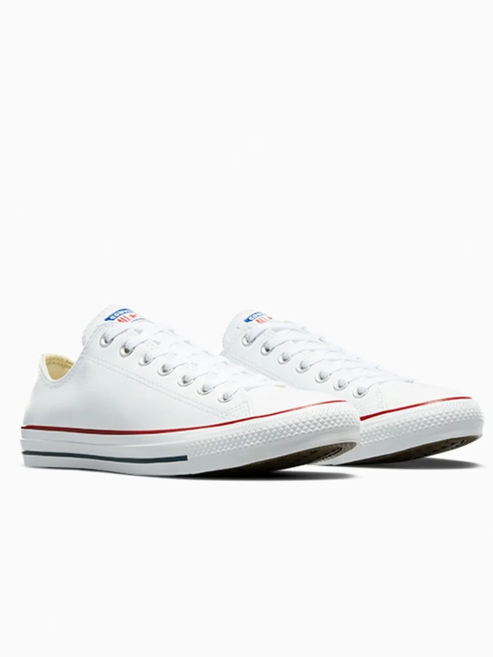 Converse White Leather Ox Trainers