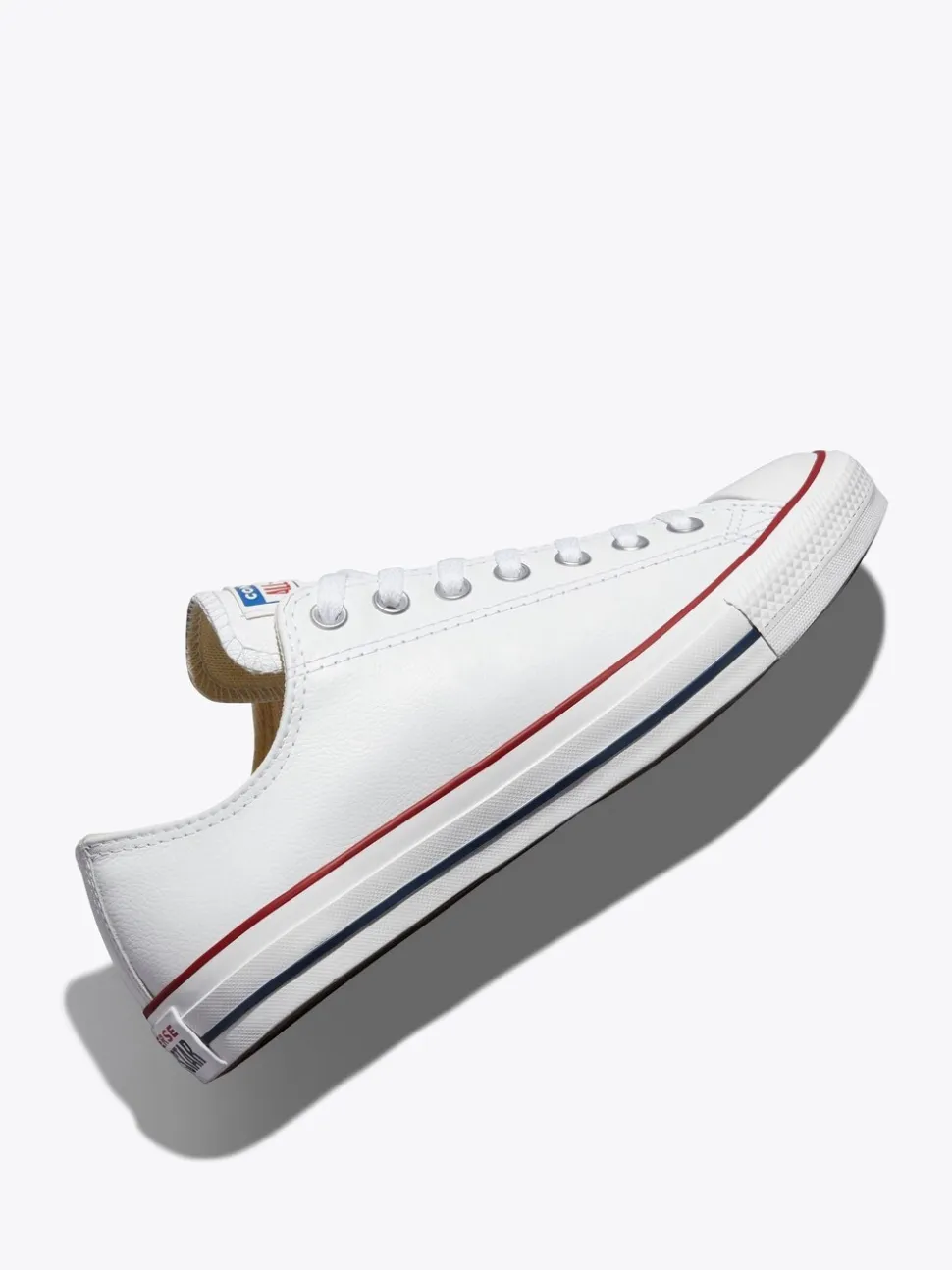 Converse White Leather Ox Trainers