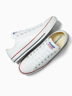 Converse White Leather Ox Trainers