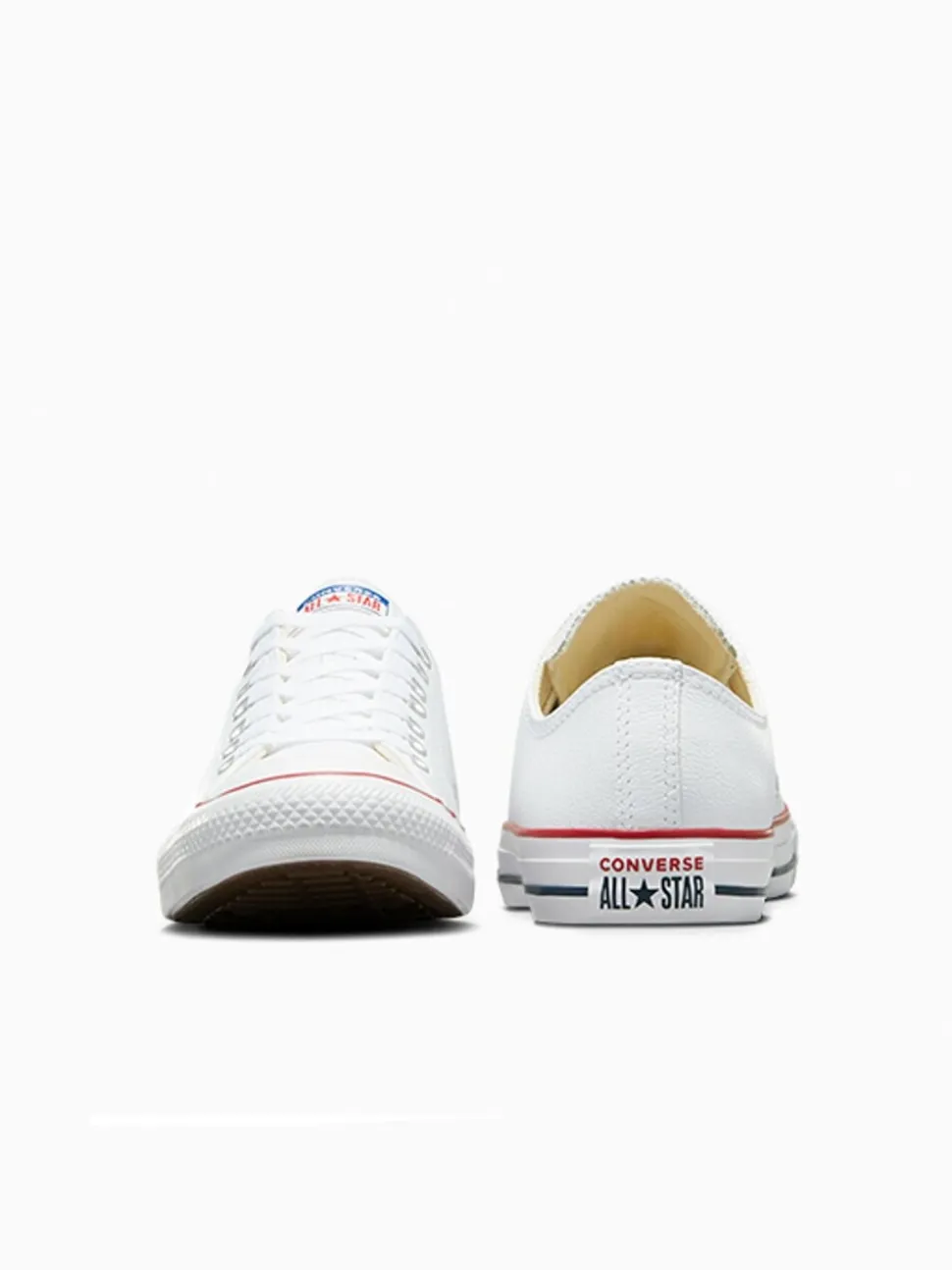 Converse White Leather Ox Trainers