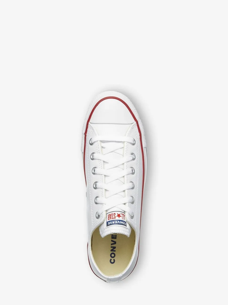 Converse White Leather Ox Trainers