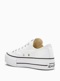 Converse White Platform Lift Chuck Ox Trainers