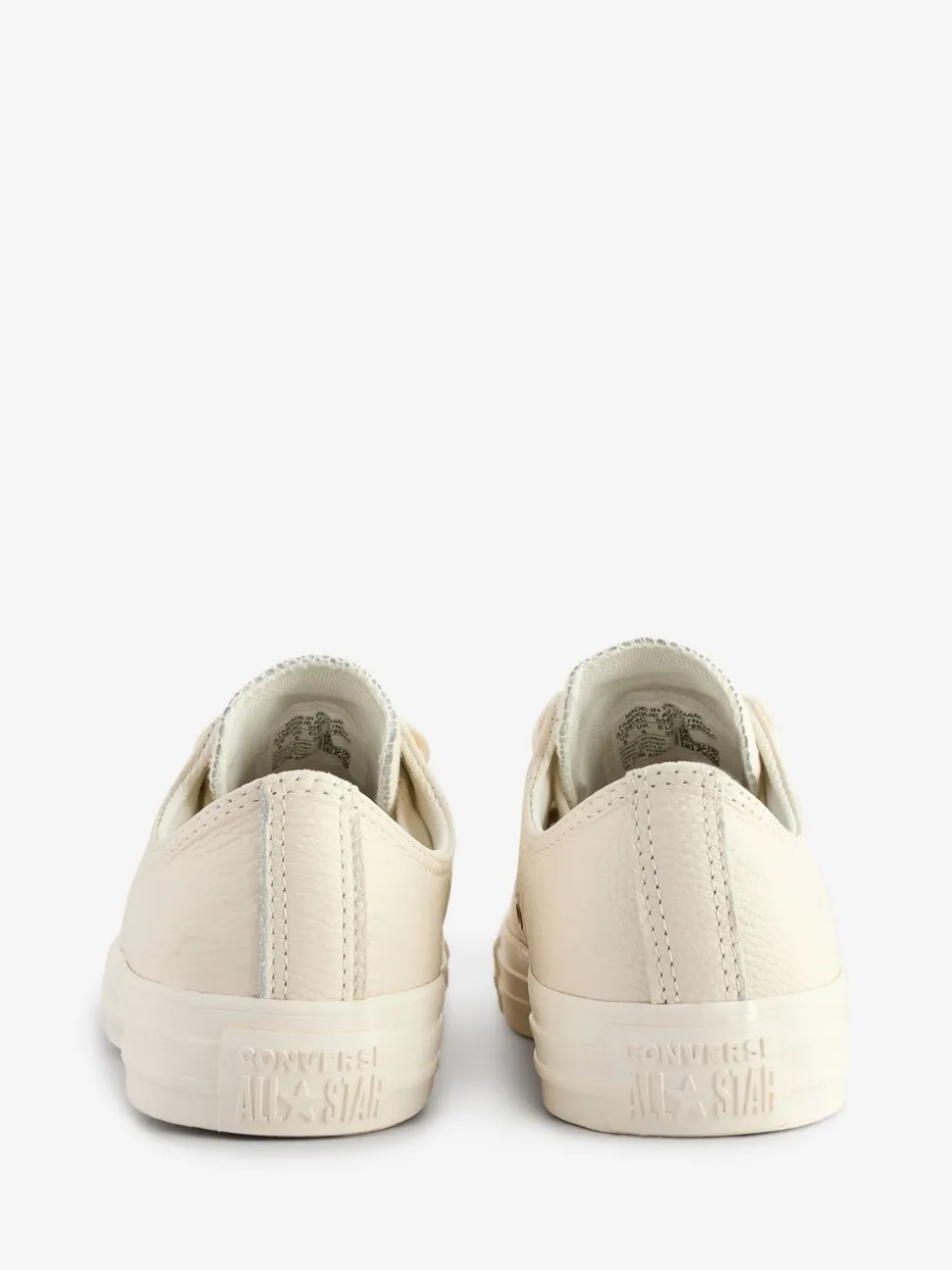 Converse White/Gold Chuck Taylor All Star Mono Leather Low Trainers
