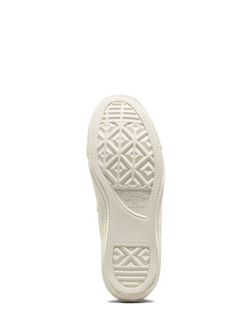 Converse White/Gold Chuck Taylor All Star Mono Leather Low Trainers