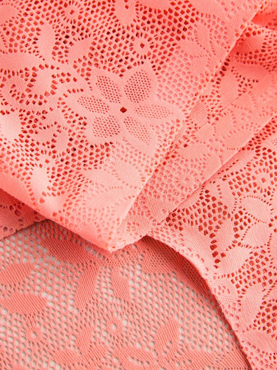 Coral Pink Midi All-Over Lace No VPL Knickers 3 Pack