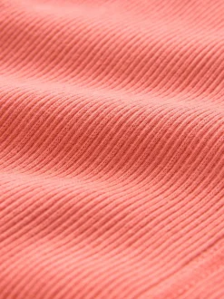 Coral Pink Pointelle Cami Vest Top