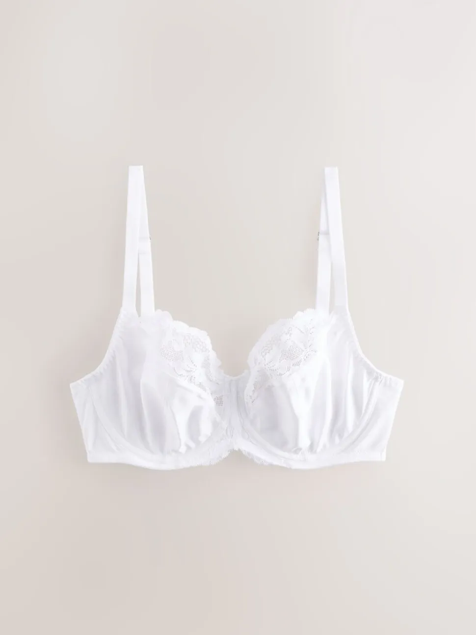 Coral/Ecru 2 Pack DD+ Non Pad Wired Full Cup Microfibre Lace Bra