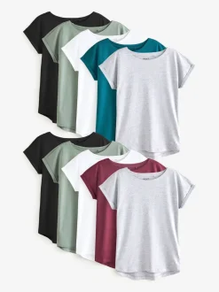 Core Cap Sleeve 100% Cotton T-Shirts 10 Pack
