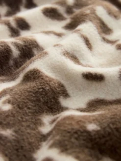 Cow Print Polar Fleece Shacket