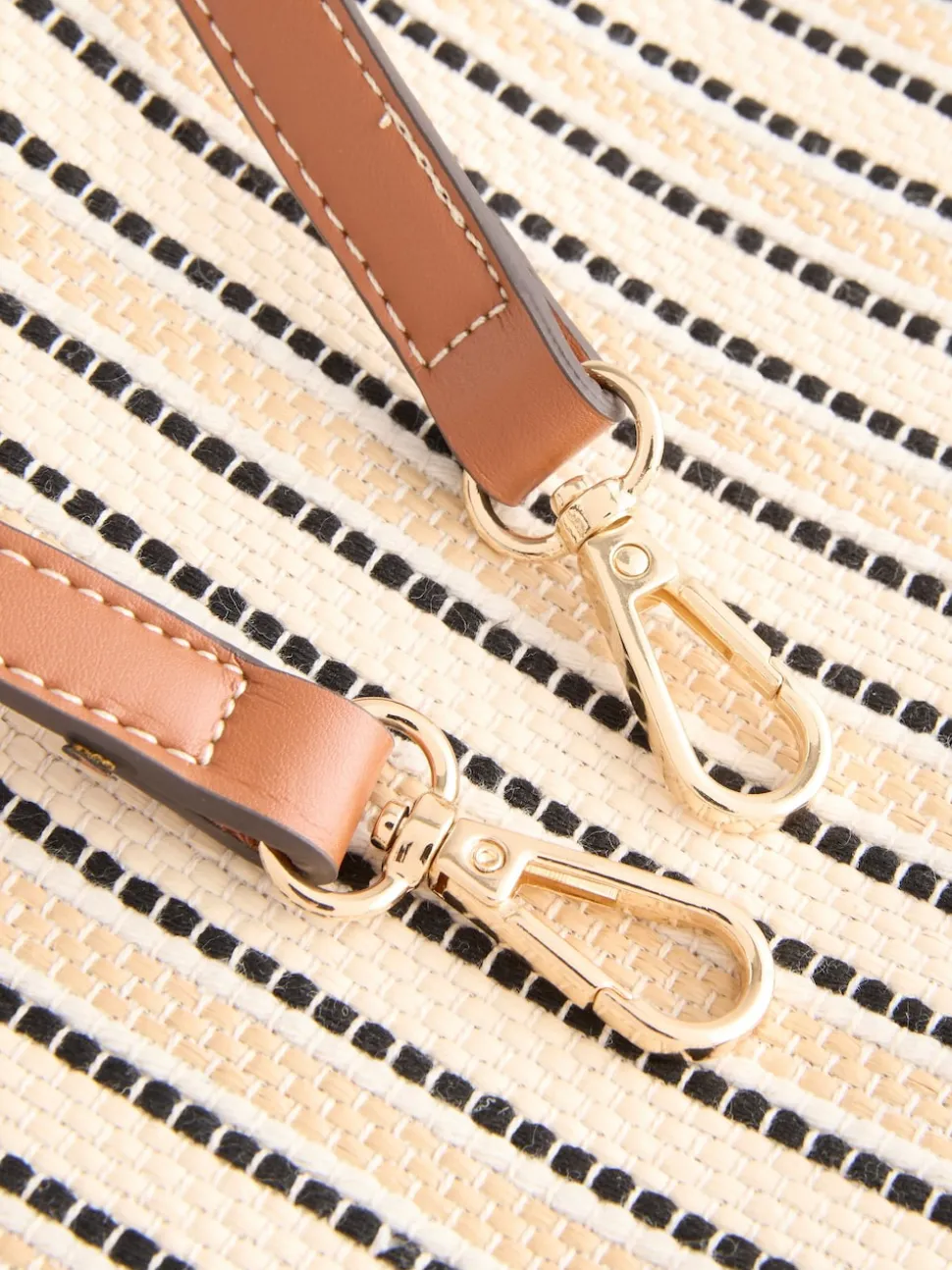 Cream Canvas Hand Held Bag