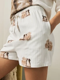 Cream Guinea Pig Short Pyjamas Set