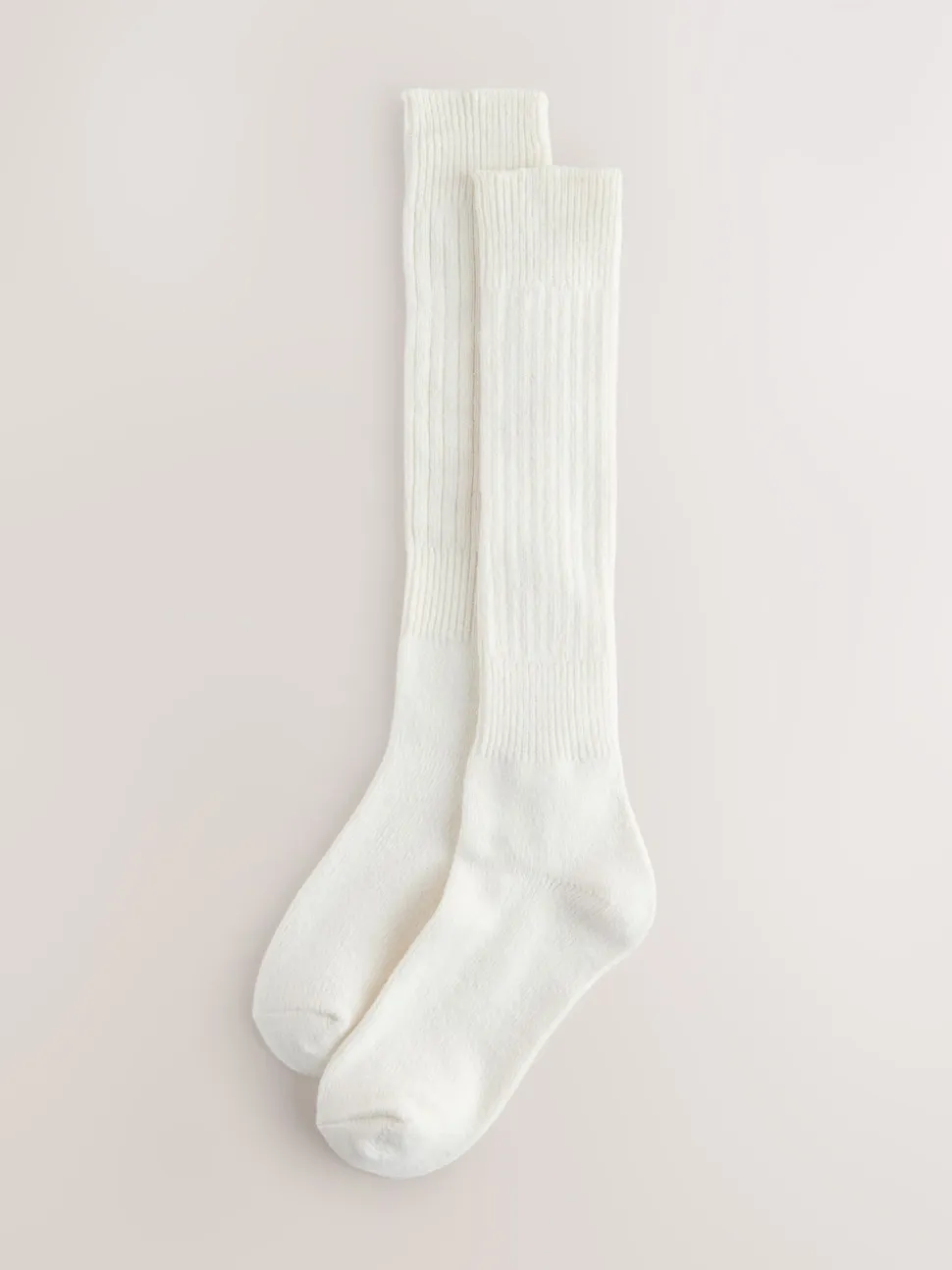 Cream Longline Slouchy Socks 1 Pack