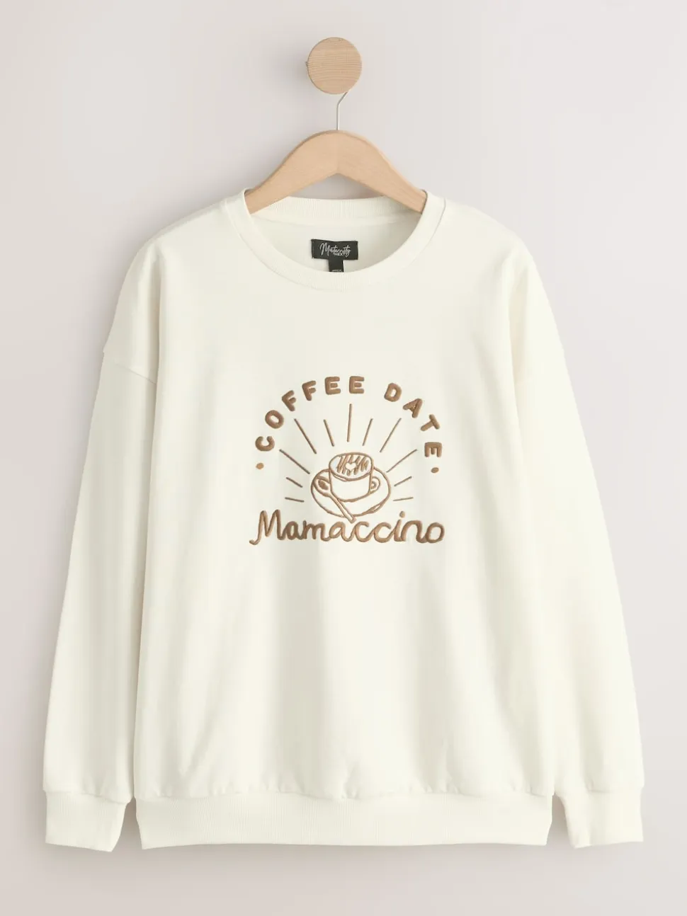 Cream Maternity Mini Me Sweatshirt Set