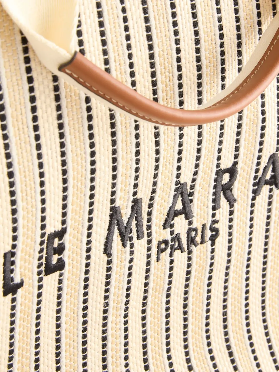 Cream Structured Canvas Shoulder Bag