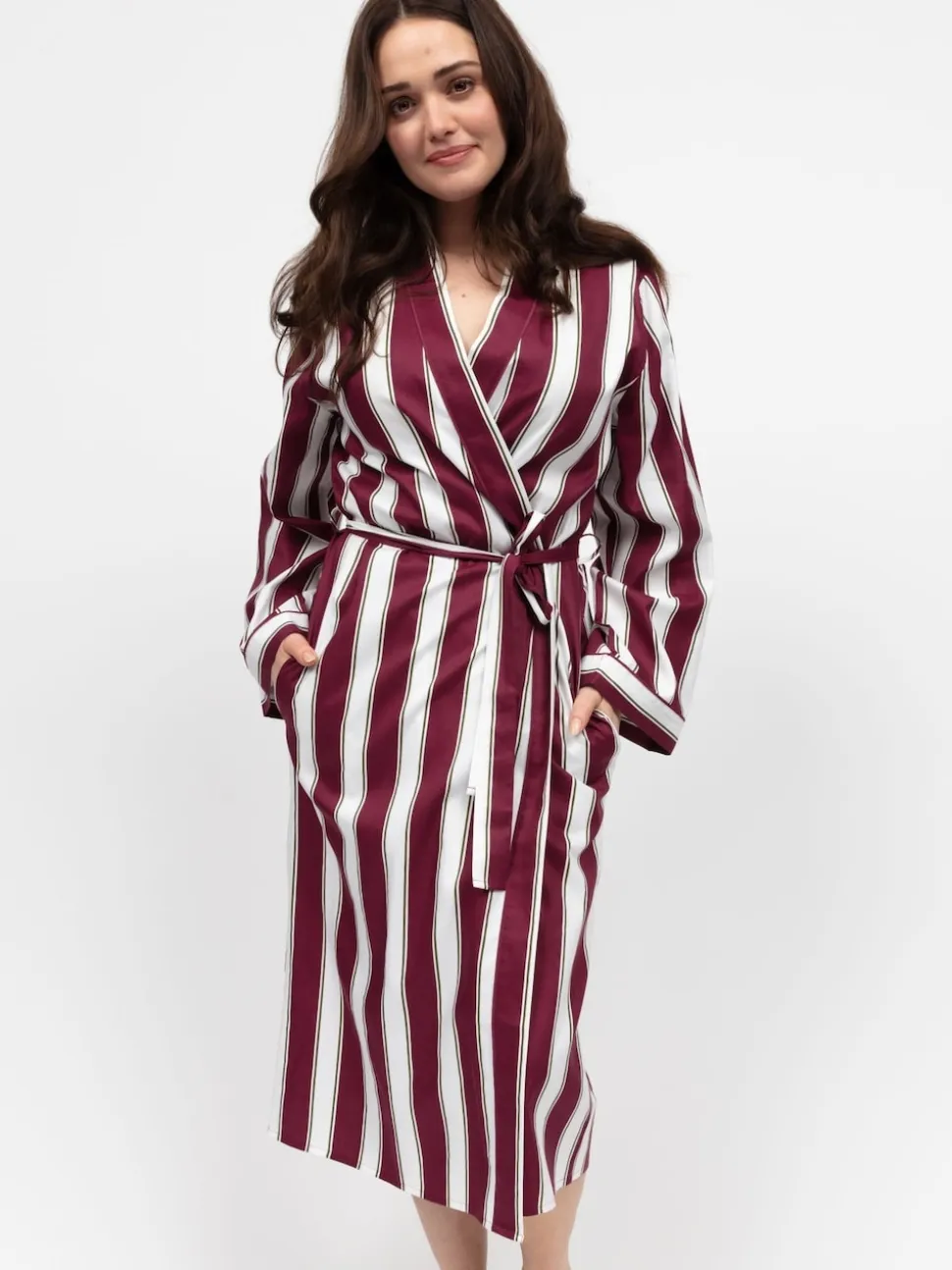 Cyberjammies Red Long Stripe Dressing Gown