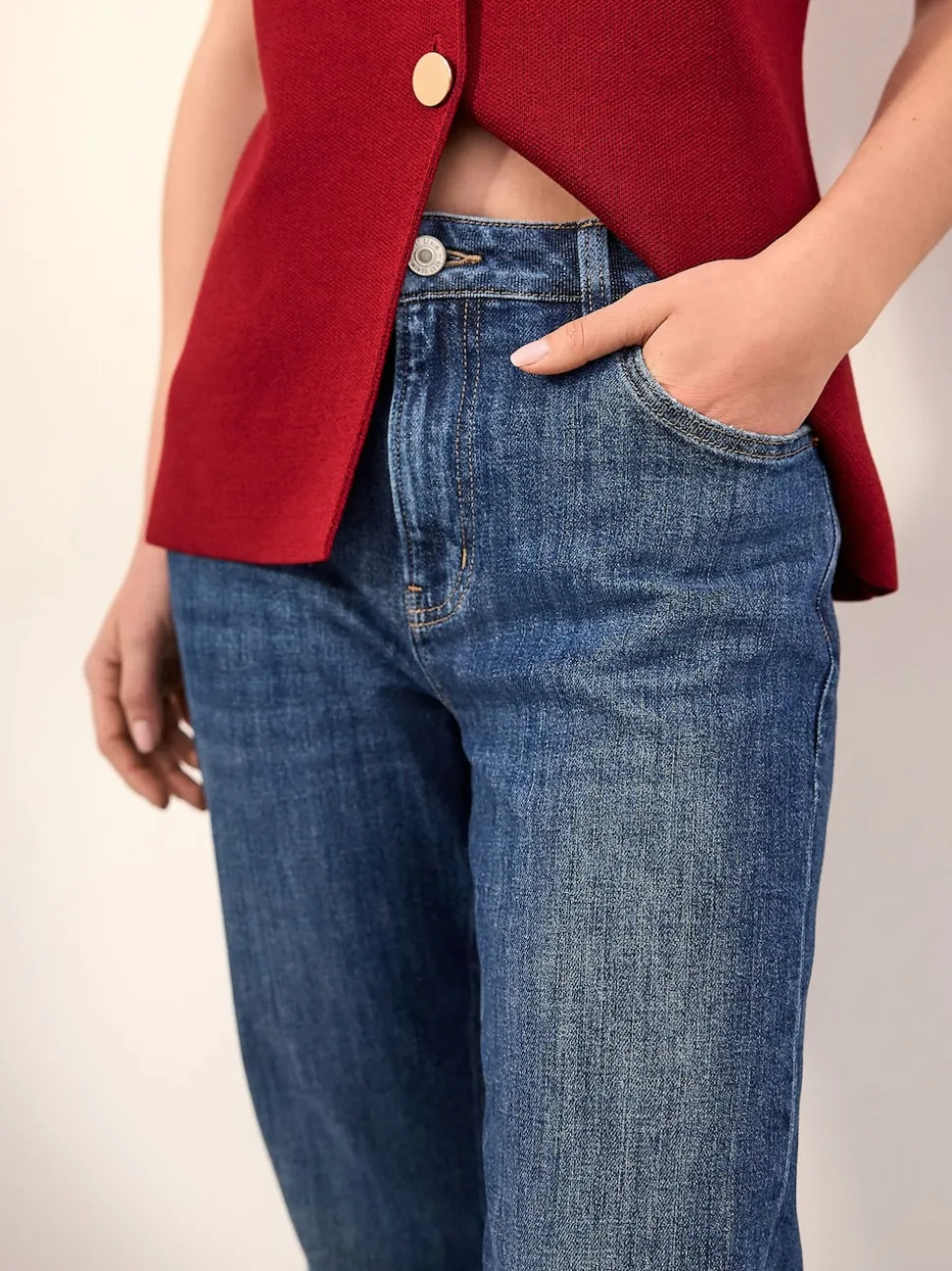 Dark Blue Authentic Bootcut Jeans